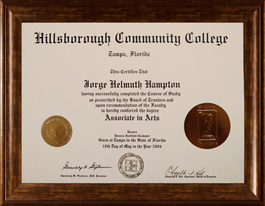 HCC Business Administration Diploma with Honors College and Phi Theta Kappa